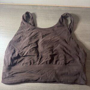 Brown Lululemon Align high neck bra Size 8